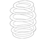 Genuine Audi Coil Spring 8W0-511-115-ER. Fixed Price $133.20.