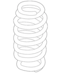 Genuine Audi Spring 5N0-511-115-AK. Fixed Price $184.24.