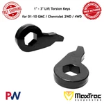 Maxtrac 1" 3" Lift Torsion Keys For 2001-10 Gmc / Chevrolet 2WD 4WD #840713. Fixed Price $92.83.