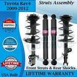 Kyb Oem Front Struts & Rear Shocks For 2009-2012 Toyota RAV4 Lifetime Warranty. Fixed Price $594.55.
