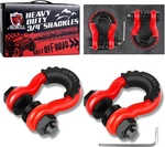 Shackles 3/4" Ring (2 Pack) 45,000LB Break Strength With 7/8" Red. Fixed Price $54.04.
