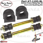 Prothane 7-1193-BL Front 36MM Sway Bar & End Link Bushing Kit 07-14 Silverado. Fixed Price $39.99.