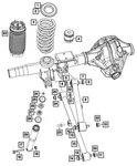 Genuine Mopar Rear Coil Spring Right 68442789AA. Fixed Price $392.94.