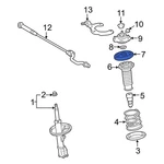 For Toyota Corolla 2009-2019 4804402120 Front Upper Coil Spring Insulator. Fixed Price $23.61.