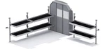 Kargomaster 51TLM Folding Shelf Leg Fits Ford Transit Mid. Fixed Price $5316.33.