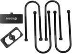 Universal Billet Aluminum Leaf Spring Lowering Block Kit With U-bolts 2 Inch. Fixed Price $86.98.