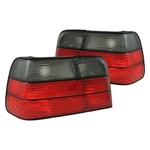 For Bmw 318I 92-98 Driver & Passenger Side Chrome Red/smoke Euro Tail Lights. Fixed Price $111.64.