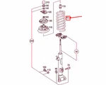 New Mercedes-benz W203 Front X Red Coil Spring A2033213804 Original. Fixed Price $190.40.