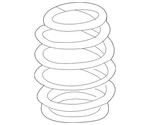 Genuine Audi Coil Spring 8W0-511-115-EP. Fixed Price $235.36.