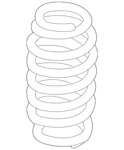 Genuine Volkswagen Coil Spring 1K0-511-115-BF. Fixed Price $140.54.