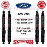 Skyjacker Black Max Shock Set 3" Front & 3.5" Rear For 05-16 F250 / F350 Sd 4WD. Fixed Price $311.34.