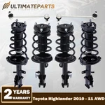 6PCS Front Rear Shock Strut & Sway Bar For 2010-11 Toyota Highlander 3.5L Awd. Fixed Price $299.81.