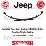 Skyjacker Softride Rear Leaf Spring 6" Lift For 1984-2001 Jeep Cherokee Xj 4WD. Fixed Price $199.99.