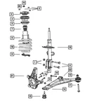 Genuine Mopar Front Coil Spring Right 5151085AA. Fixed Price $49.39.