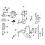 For Mazda 6 2018-2021 KA0G340A3 Front Coil Spring Insulator. Fixed Price $10.06.