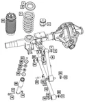 Genuine Mopar Rear Coil Spring Right 68442786AB. Fixed Price $382.95.