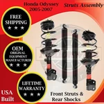 Monroe Oem Front Struts & Rear Shocks For 2005-2007 Honda Odyssey Lifetime Warr.. Fixed Price $382.62.