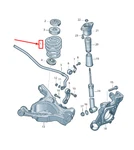New Audi A6 Avant C6 Rear Coil Spring 4F0511115BQ. Fixed Price $270.12.
