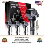 Ignition Coils & Spark Plugs Kit For Honda Hr-v Civic 1.8L Acura Ilx 2.0L. Fixed Price $58.99.