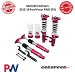 Godspeed Monoss Coilovers Lowering Suspension Kit 2012-2018 Ford Focus Fwd. Fixed Price $690.00.