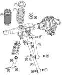 Genuine Mopar Rear Coil Spring Right 68262675AC. Fixed Price $128.00.