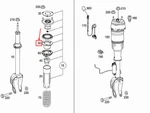 Mercedes-benz W166 Upper Front Coil Spring Retainer A1663230167. Fixed Price $36.30.