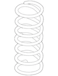 Genuine Audi Coil Spring 7L8-411-105-AP. Fixed Price $303.94.