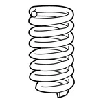 Genuine Mercedes-benz Oe Helical Spring 205-321-16-00. Fixed Price $159.09.
