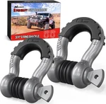 Nilight D-ring Shackle 3/4" 2 Pack With 7/8" Screw Pin Isolators Washers. Fixed Price $24.97.