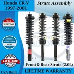 Monroe Oem Front & Rear Struts For 1997-2001 Honda Cr-v 2.0L Lifetime Warranty. Fixed Price $373.00.