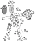Genuine Mopar Rear Coil Spring Right 68442786AB. Fixed Price $389.61.