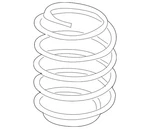 Genuine Volkswagen Coil Spring 5QM-511-121-E. Fixed Price $44.21.