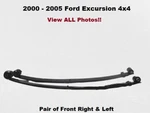 00 To 05 Ford Excursion 4X4 Pair Of Front Right & Left Leaf Springs Aprox 1/4". Fixed Price $294.00.