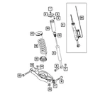 Genuine Mopar Rear Coil Spring Right 68083432AC. Fixed Price $133.75.