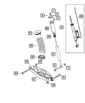 Genuine Mopar Rear Coil Spring Right 5168895AC. Fixed Price $102.97.
