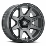 Icon Vehicle Dynamics Rebound WHEEL/17 8.5"/ 5X5/TITANIUM/-6MM Offset. Fixed Price $276.21.