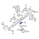 Ford F-250 Super Duty 2017 5C3Z5A313A Rear Coil Spring Damper. Fixed Price $56.97.