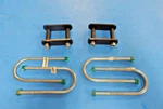 Set Of 4 Rear Axle U-bolts And Shackle Plates Mg Midget Sprite 1963+ W Nuts. Fixed Price $64.95.