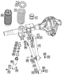 Genuine Mopar Rear Coil Spring Right 68442786AB. Fixed Price $389.61.