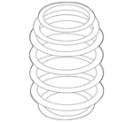 Genuine Volkswagen Coil Spring 5Q0-511-115-FK. Fixed Price $153.46.