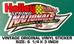 Ihra Holley Spring Nationals Vinyl Decal Sticker Vintage Original-drag Race. Fixed Price $8.72.