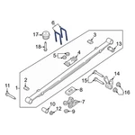 Ford F-150 2015-2020 FL3Z5705C Leaf Spring Axle U-bolt. Fixed Price $31.13.