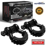 Autmatch Ring Shackle 3/4" Heavy Duty For Off Road Recovery, Black. Fixed Price $25.99.