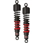 Burly Brand Stiletto Shocks 13IN. Black/red Motorcycle Street Bike B28-1251. Fixed Price $336.65.