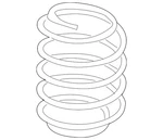 Genuine Volkswagen Coil Spring 5QM-511-121-D. Fixed Price $59.17.