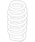 Genuine Volkswagen Coil Spring 3C0-511-115-AC. Fixed Price $134.94.