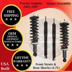 Monroe Oem Front Strut & Rear Shock For 2001-2007 Toyota Sequoia Lifetime Warra.. Fixed Price $330.85.
