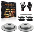 Rear Brake Disc+ceramic Pads Kit For 1500 2011-2018 S-53006 P-967. Fixed Price $141.91.